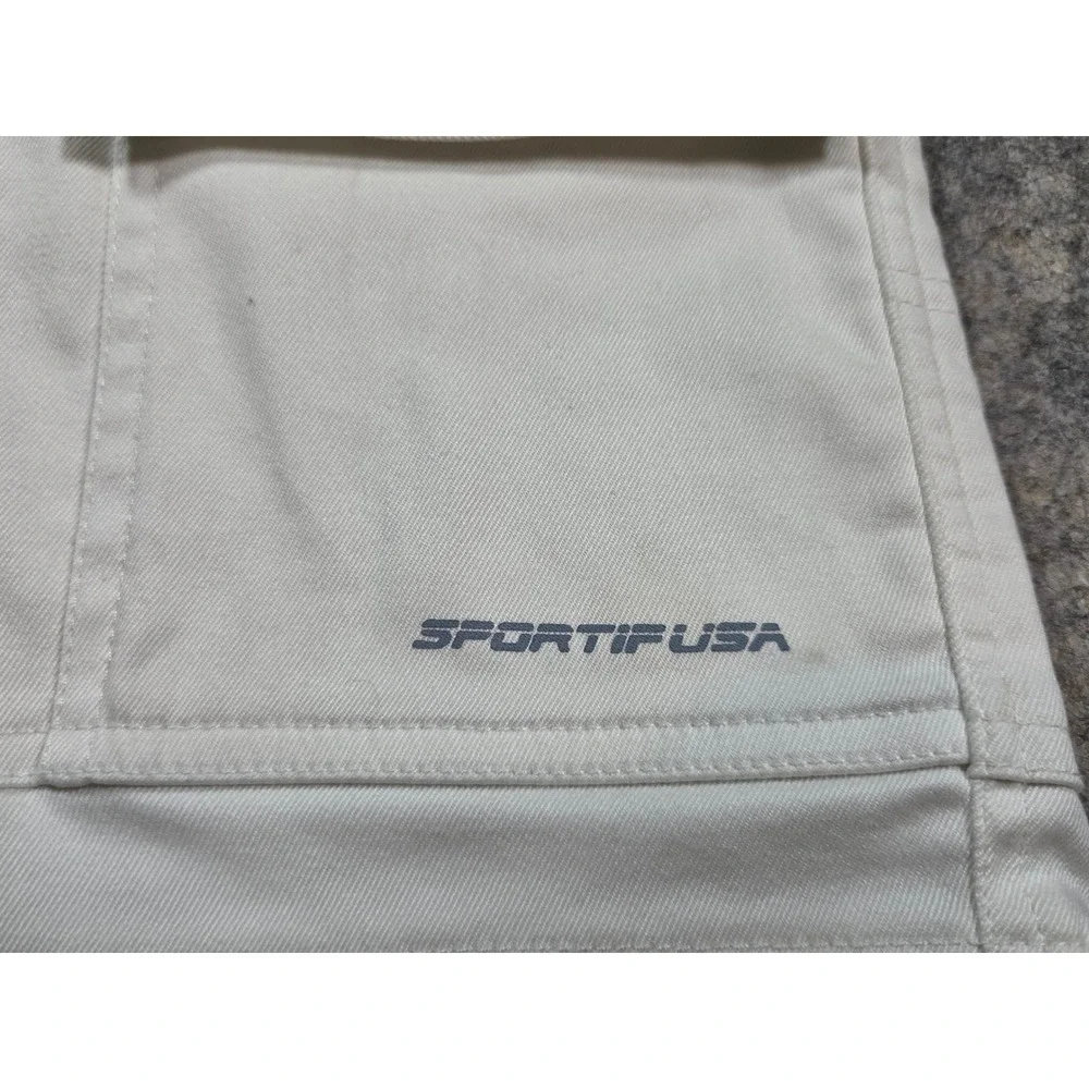 Sportif USA Mens Espa Plus Cargo Shorts White Size 36 Hiking Utility